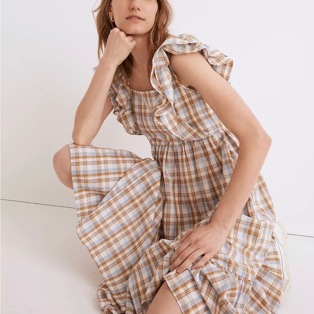 Madewell Ruffle-Sleeve Dress